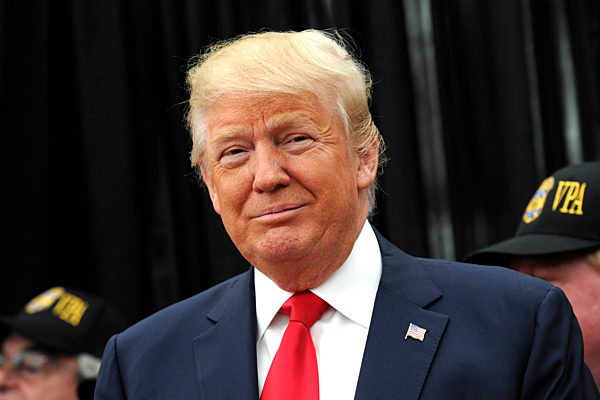 Donald Trump Holds A Staten Island Press Conference