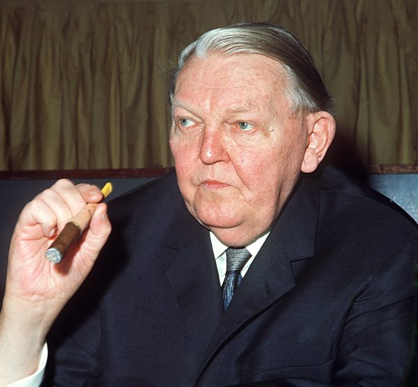 Ludwig Erhard with cigar