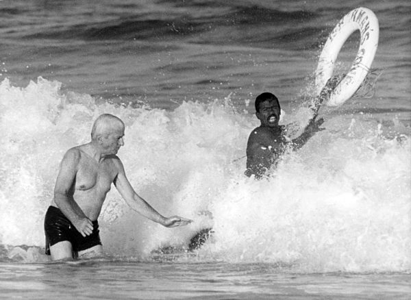 Richard von Weizsäcker badet