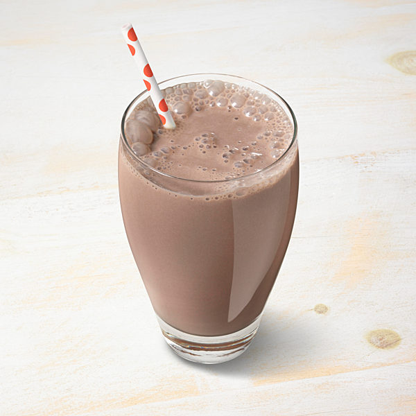 Chocolate Milkshake With Polka-Dot Straw