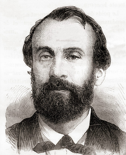 Henri Giffard , 1825  1882.  French Engineer Who Invented The Steam Injector And The Powered Airship. From Les Merveilles De La Science, Published C.1870