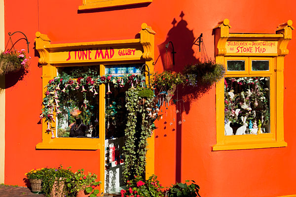 A Shop In A Orange Building; Kinsale, County Cork, Ireland