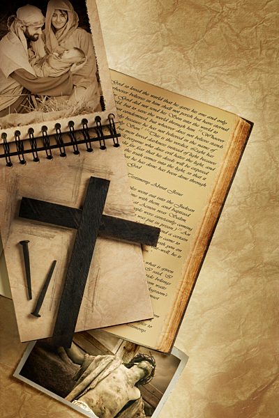 Collage of Jesus' life