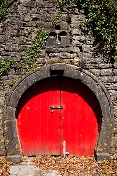 Rounded Red Door; Cong, County Mayo, Ireland