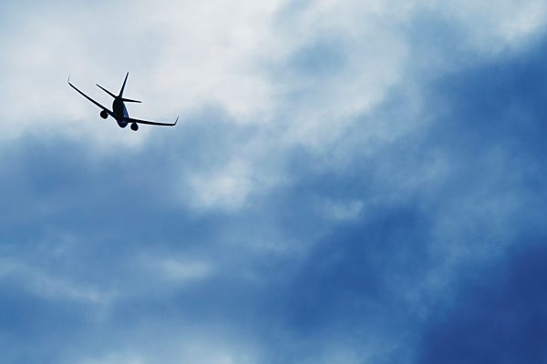 A Plane In The Sky; Alberta Canada
