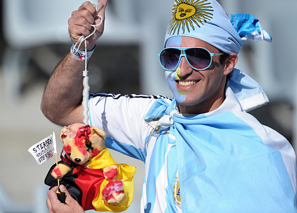 Fussball WM 2010: Argentinien - Deutschland , 03.07.2010