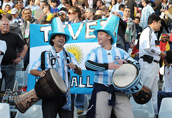 Fussball WM 2010: Argentinien - Deutschland , 03.07.2010
