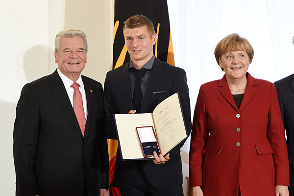 Fussball/ Weltmeister erhalten Silbernes Lorbeerblatt in Berlin, 10.11.2014