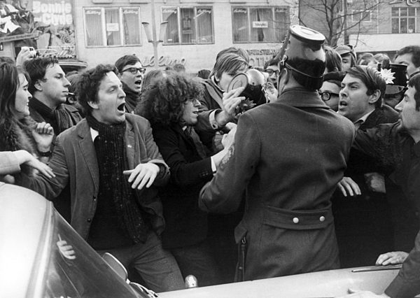 Student demonstration 1968 in Berlin