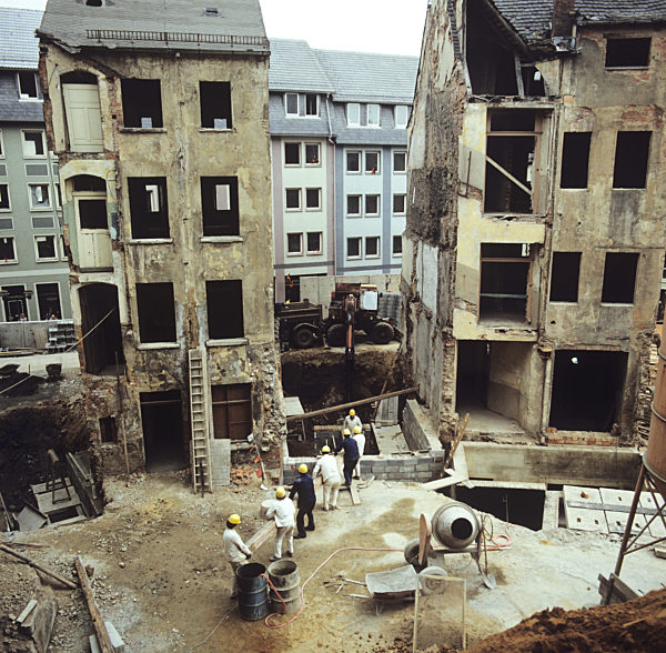 DDR - Bauarbeiten in Gera