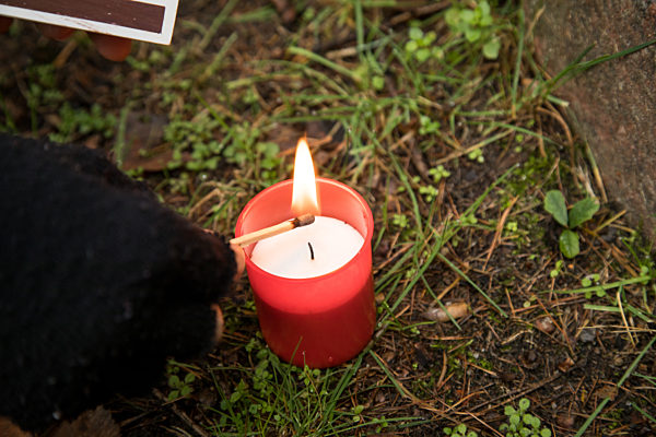 Besuch auf dem Friedhof