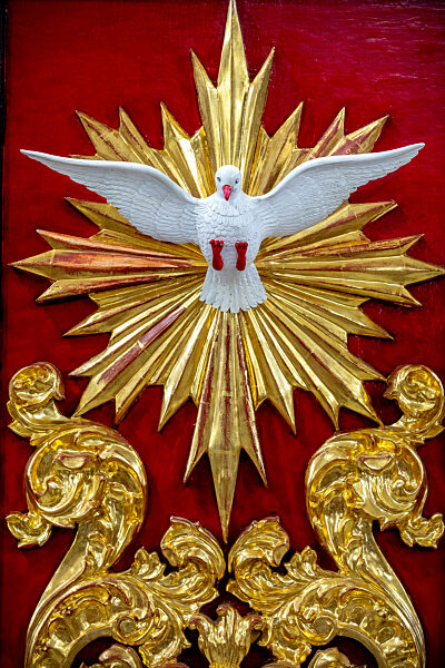 La Dolorosa basilica, Ibarra, Ecuador. Dove symbolizinf the holy spirit