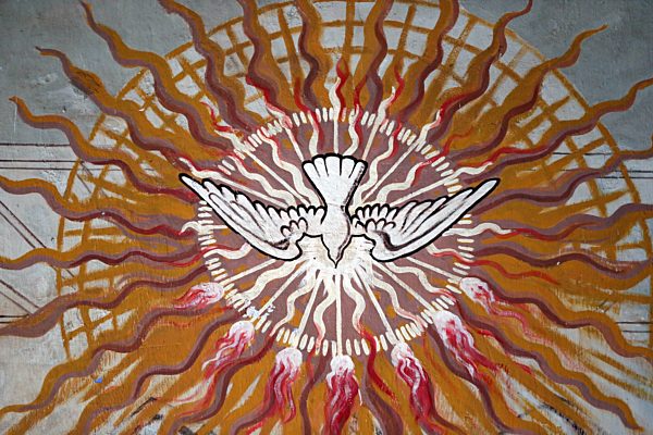 Marian sanctuary our Lady of the lake Togo.  Holy Spirit.  Togo.