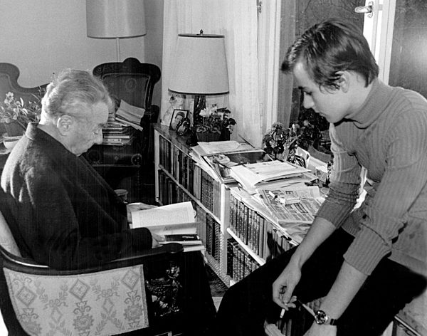 Erich Kästner mit Sohn Thomas