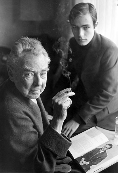 Erich Kästner and his son