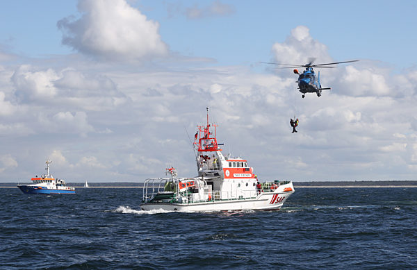 Rettungsübung auf der Ostsee