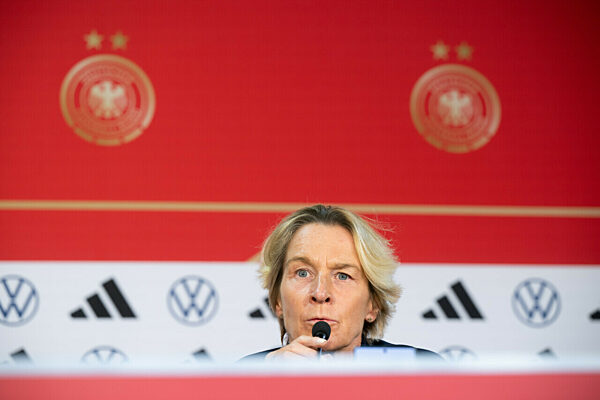 Fußball-WM Frauen - Abschlusspressekonferenz Deutschland