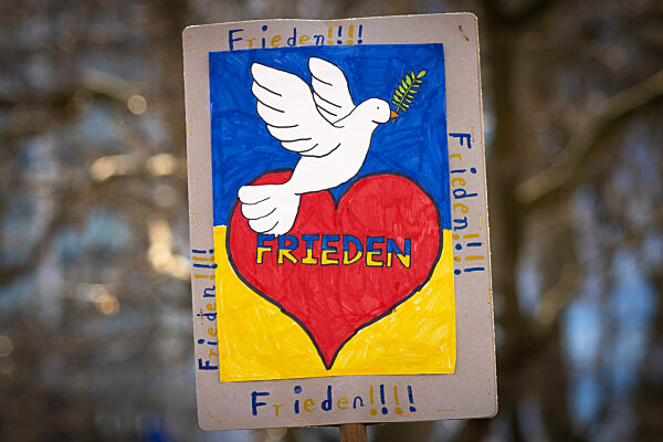 Ukraine-Konflikt - Demonstration in Frankfurt am Main