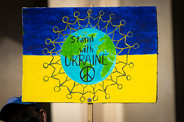 Ukraine-Konflikt - Demonstration in Frankfurt am Main