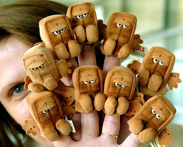 Kultfigur "Bernd das Brot" als "Fingerbrot"