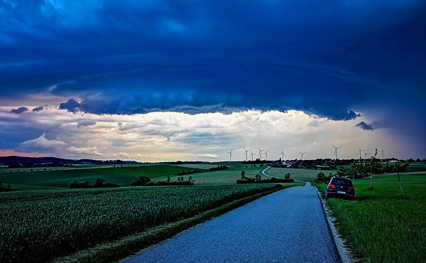 Gewitterzelle, Baden-Württemberg, Deutschland