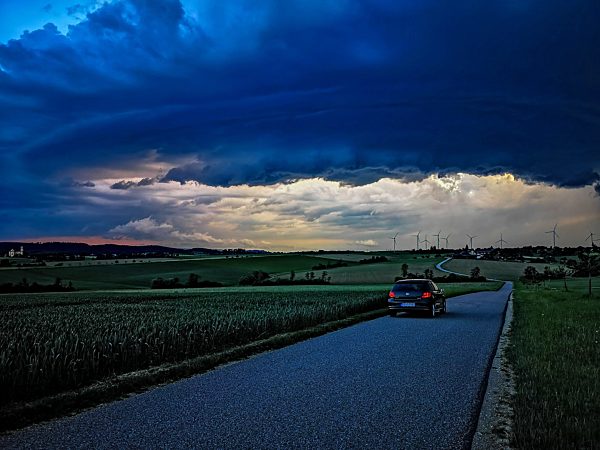 Gewitterzelle, Baden-Württemberg, Deutschland