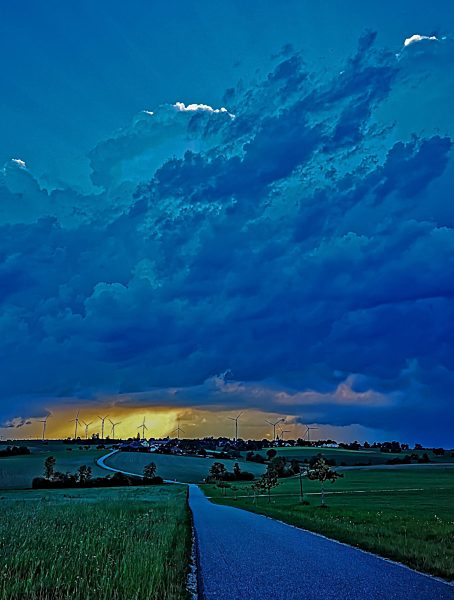 Gewitterwolke, Baden-Württemberg, Deutschland