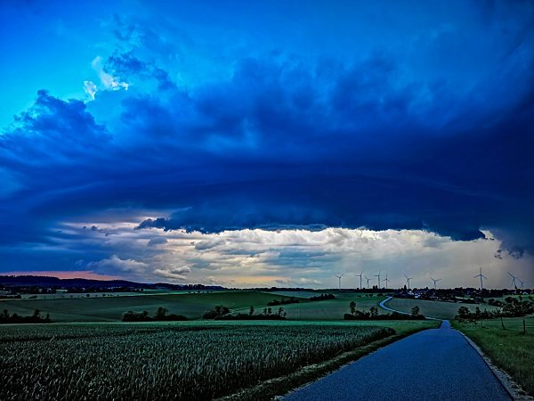 Gewitterzelle, Baden-Württemberg, Deutschland