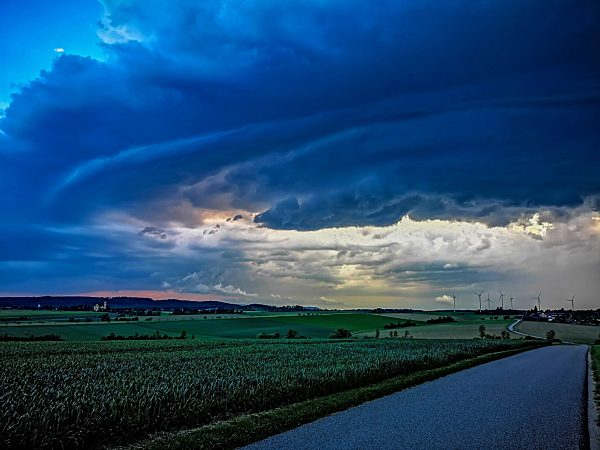Gewitterzelle, Baden-Württemberg, Deutschland