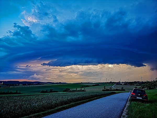 Gewitterzelle, Baden-Württemberg, Deutschland