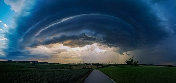 Gewitterzelle, Baden-Württemberg, Deutschland