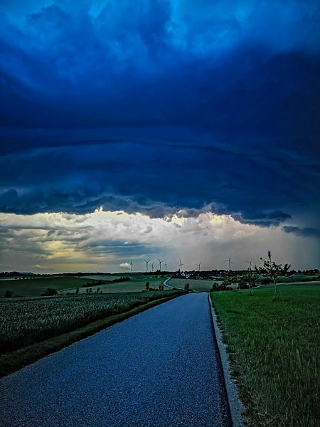 Gewitterzelle, Baden-Württemberg, Deutschland