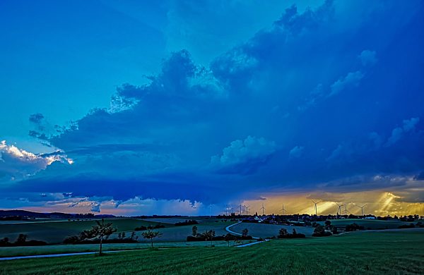 Gewitterwolke, Baden-Württemberg, Deutschland