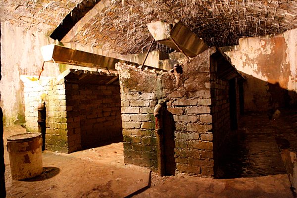 Ein Waschraum in Fort Douaumont