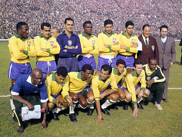 Soccer World Cup 1962: The victorious Brazilian team