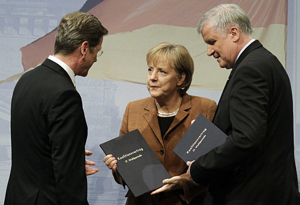 Signing of coalition treaty