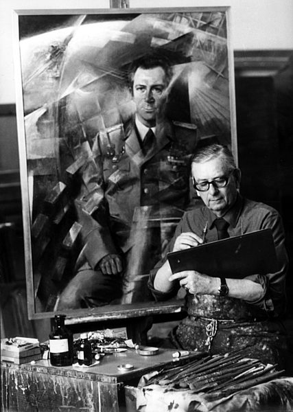 DDR - Paul Michaelis malt Sigmund Jähn