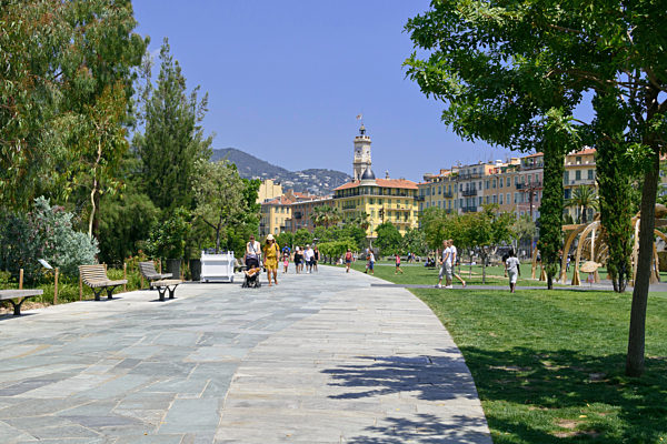 Promenade du Paillon, Nizza, Frankreich