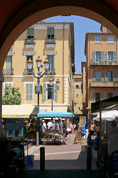 Altstadthaeuser, Nizza, Frankreich