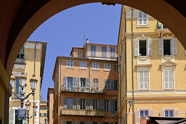 Altstadthaeuser, Nizza, Frankreich