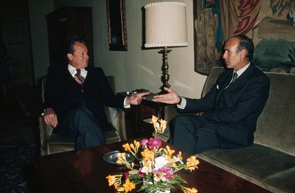 Willy Brandt und Valery Giscard D'Estaing