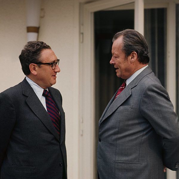 Henry Kissinger and Willy Brandt