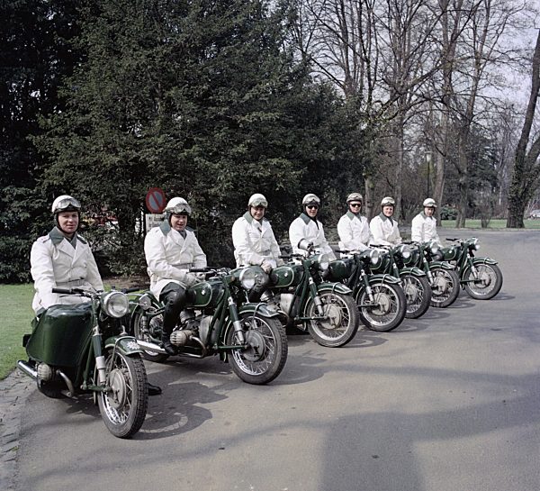 Motorrad-Staffel der Polizei