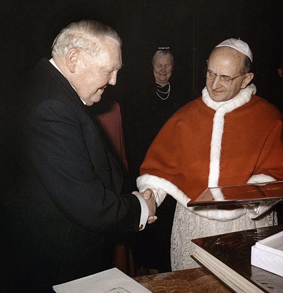 Ludwig Erhard bei Papst Paul VI.
