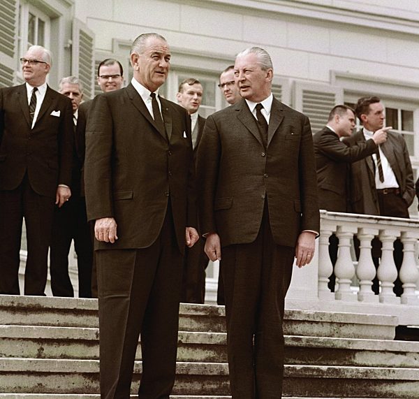 US-Präsident Johnson bei Bundeskanzler Kiesinger