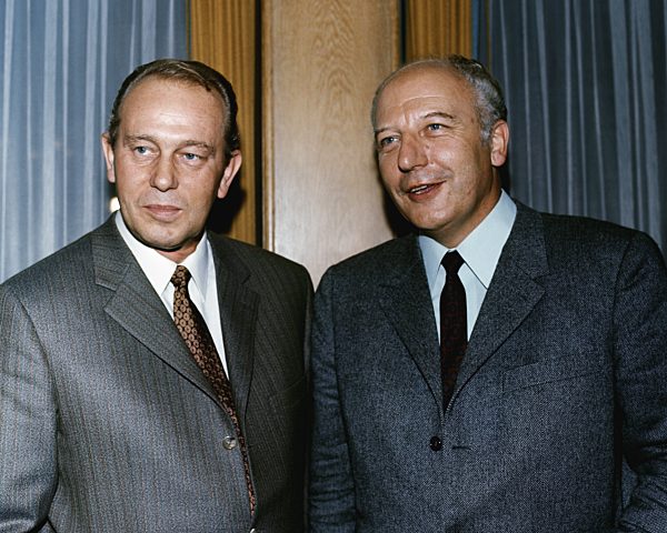 Walter Scheel und Heinz Oskar Vetter