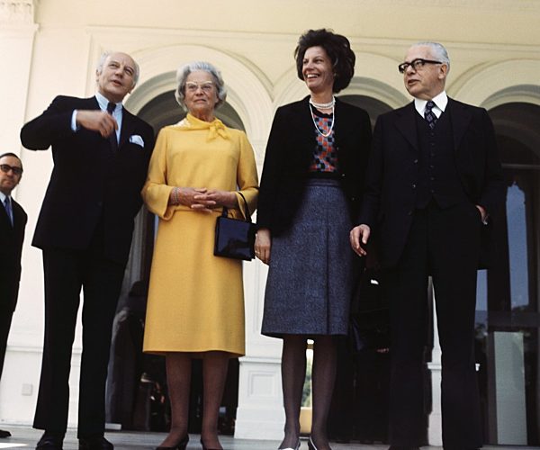 Bundespräsident Scheel mit Vorgänger Heinemann