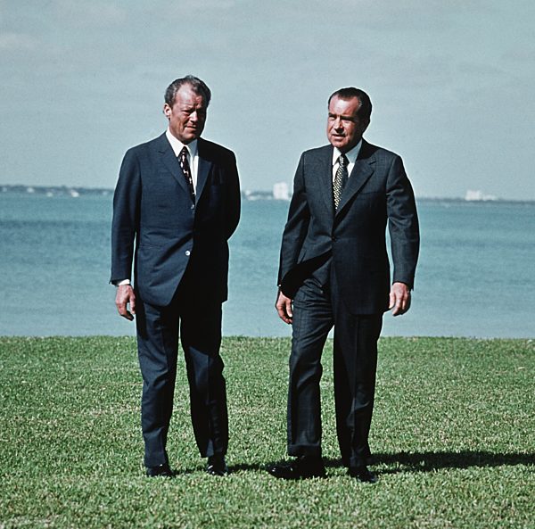 Willy Brandt visits Richard Nixon in Florida