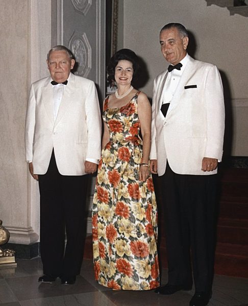 Ludwig Erhard bei US-Präsident Johnson