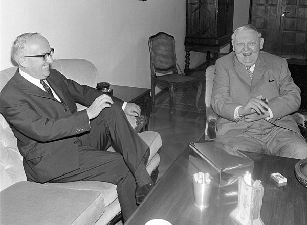 Ludwig Erhard und Walter Hallstein
